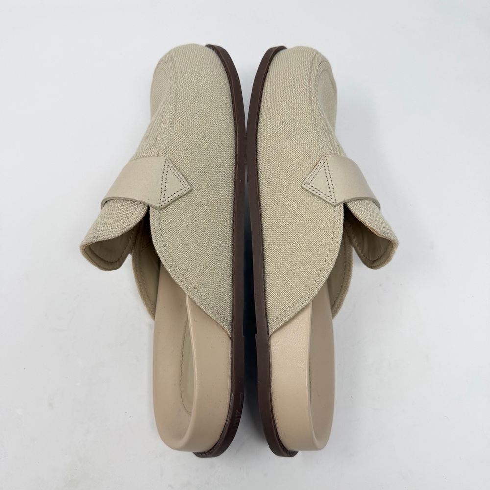 Schutz Ava Linen Flat Loafer Mule Womens Sandal Womens Size 11 - Picture 7 of 10